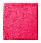 Lavette microfibres  bouclée 38X38 cm TECHLINE rose x 5