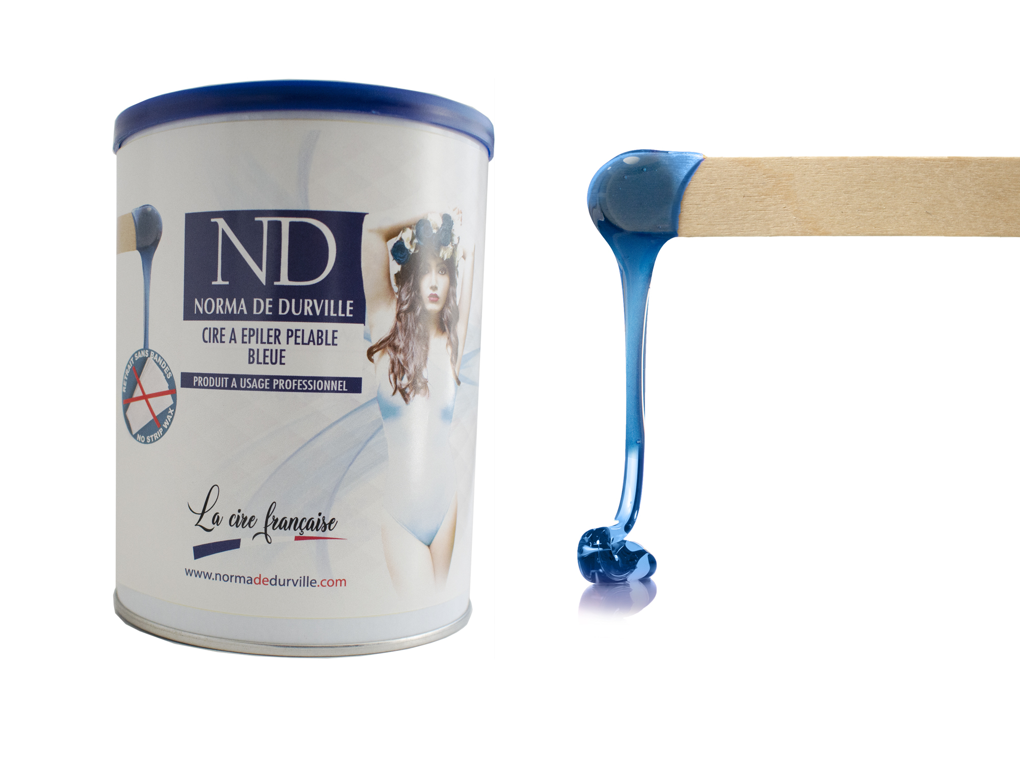 cire pelable bleue pot de 800 g