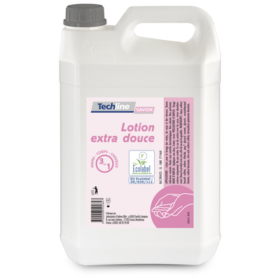 Lotion extra douce main corps et cheveux Ecolabel bidon de 5 litres