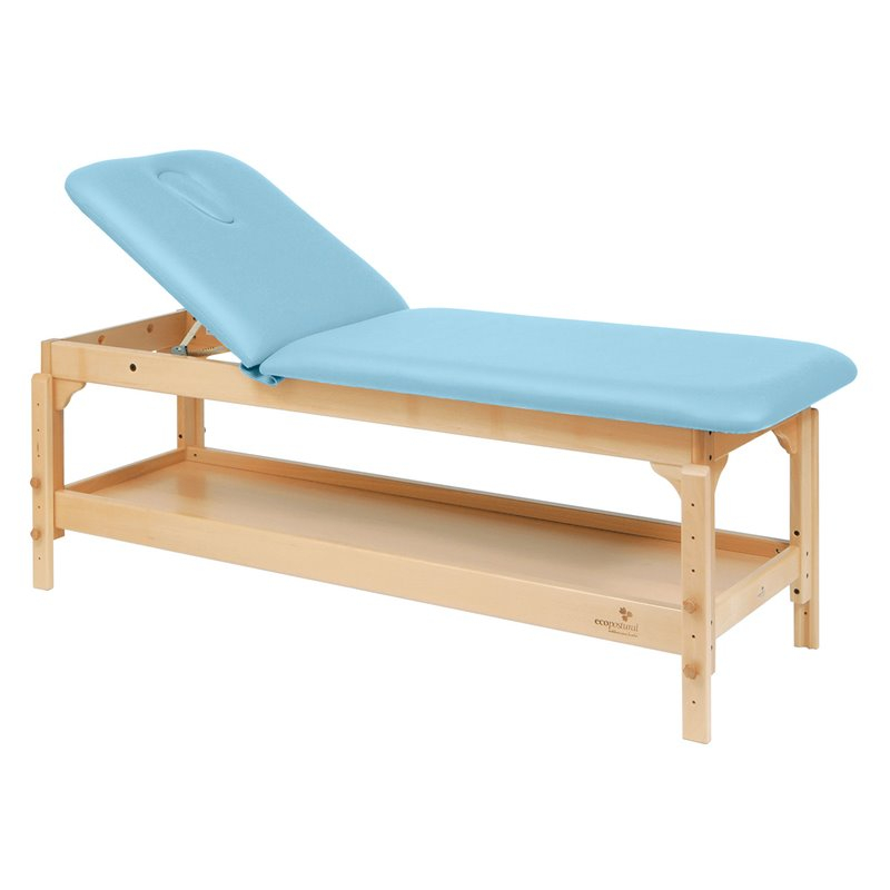 TABLE FIXE BOIS NATUREL 2 plans 62x188