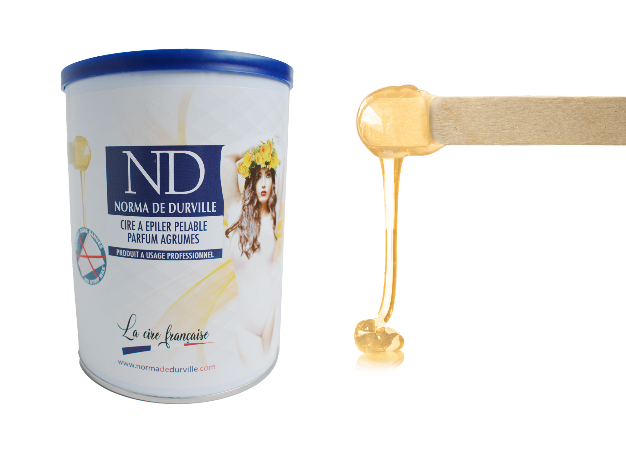 cire pelable aux agrumes pot de 800 g