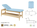 TABLE FIXE BOIS NATUREL 2 plans 62x188