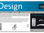 DESIGN SEMI-TRANSPARENTES boîte de 250 tips