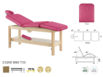 TABLE FIXE BOIS NATUREL 3 plans 70x198